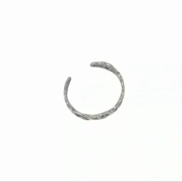 925 TOE RING XS STAMPED STERLING SILVER WAVES IN THE WIND ADJUSTABLE - Picture 7 of 13